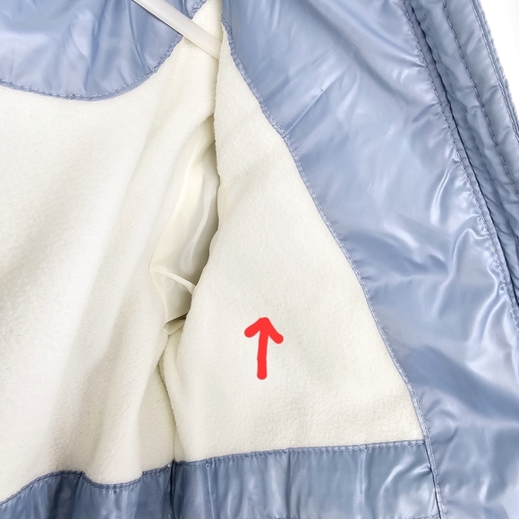 Michael Kors Chambray Blue Sherpa-Lined Puffer Coat NWT 2T - Picture 16 of 16